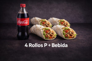 4 Rollos P + Bebida